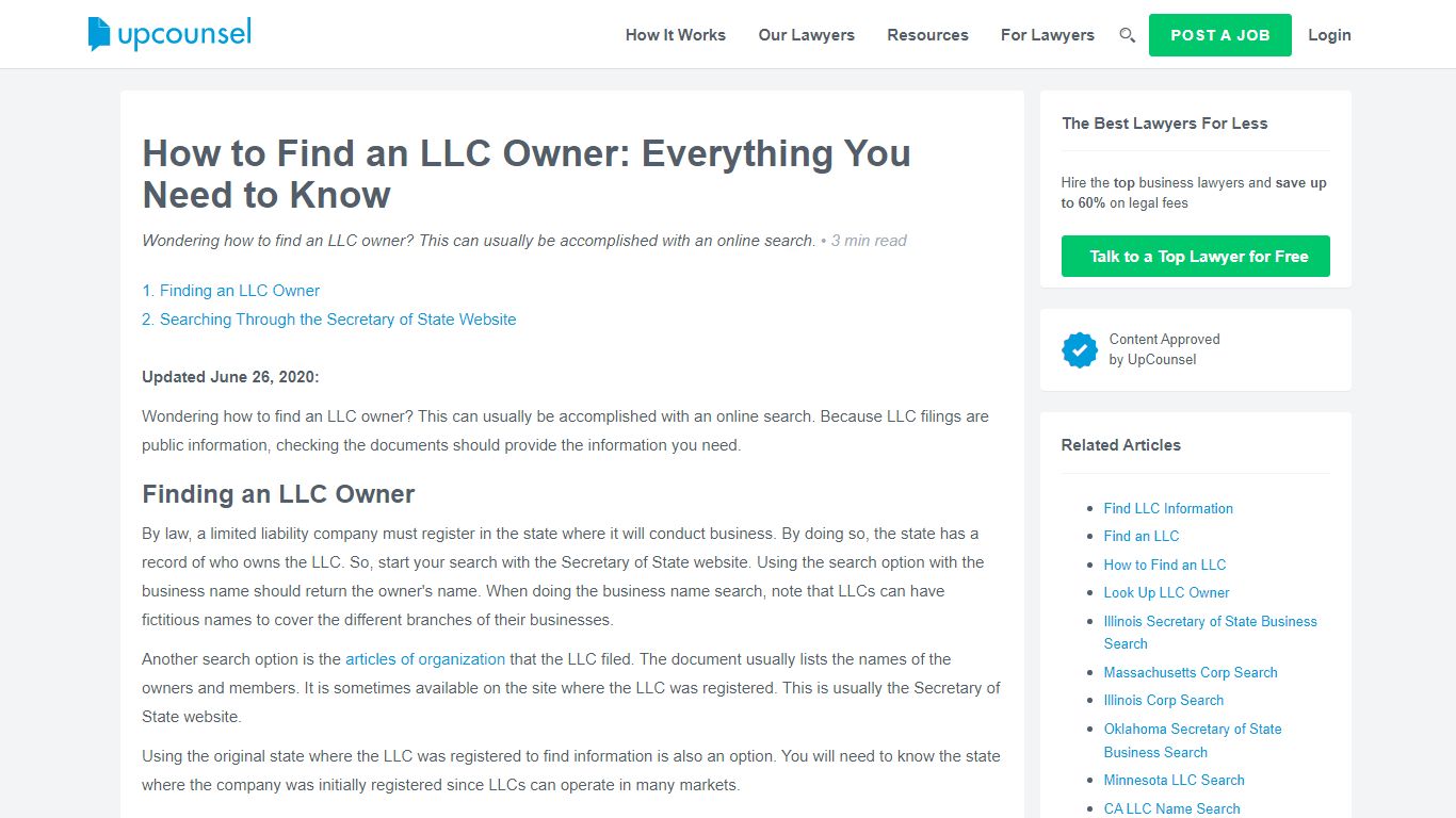 How to Find an LLC Owner: Everything You Need to Know - UpCounsel